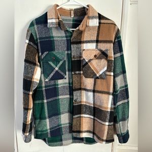 Plaid shirt jacket from shein